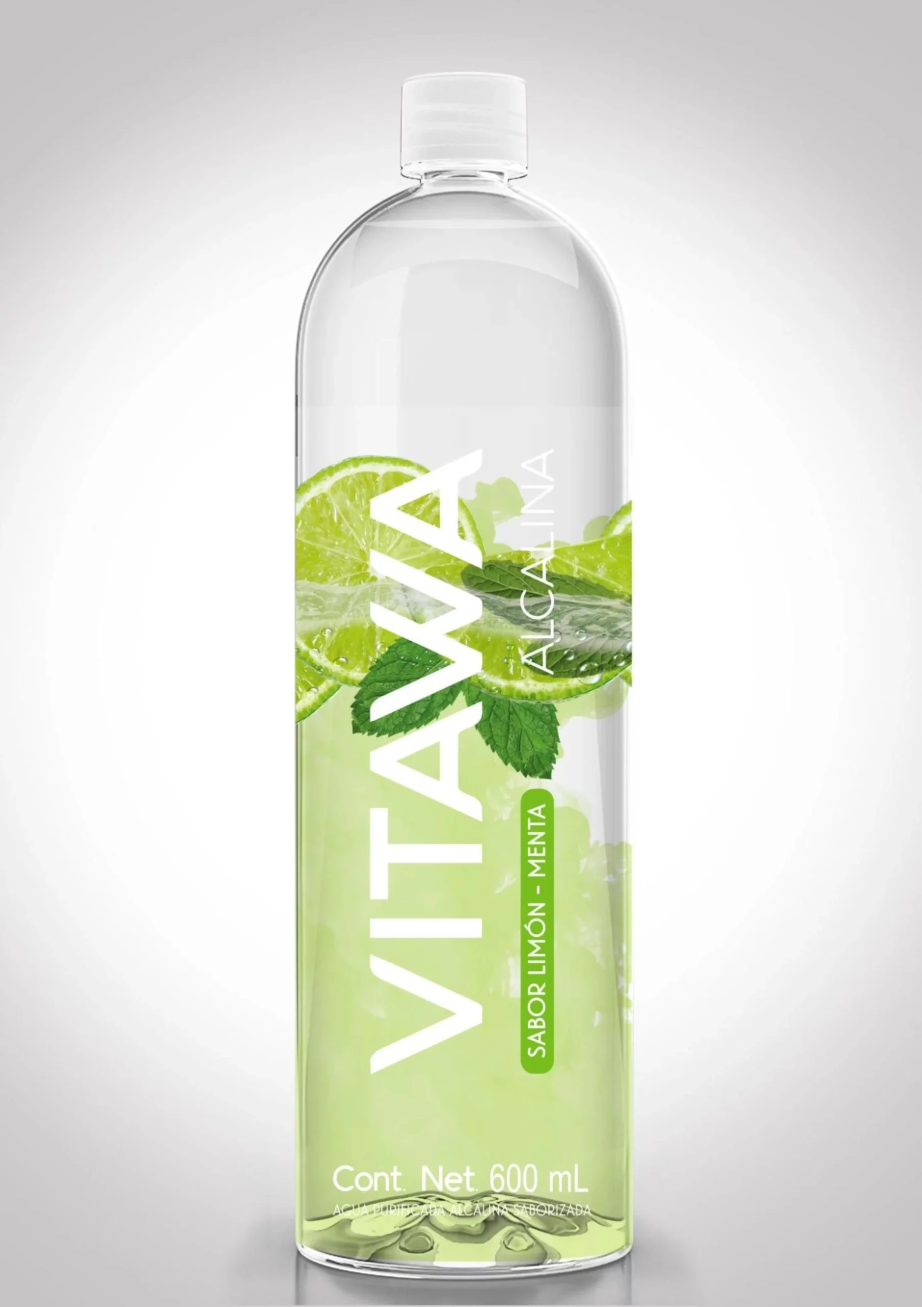 agua alcalina saborizada limon menta vitawa oxxo